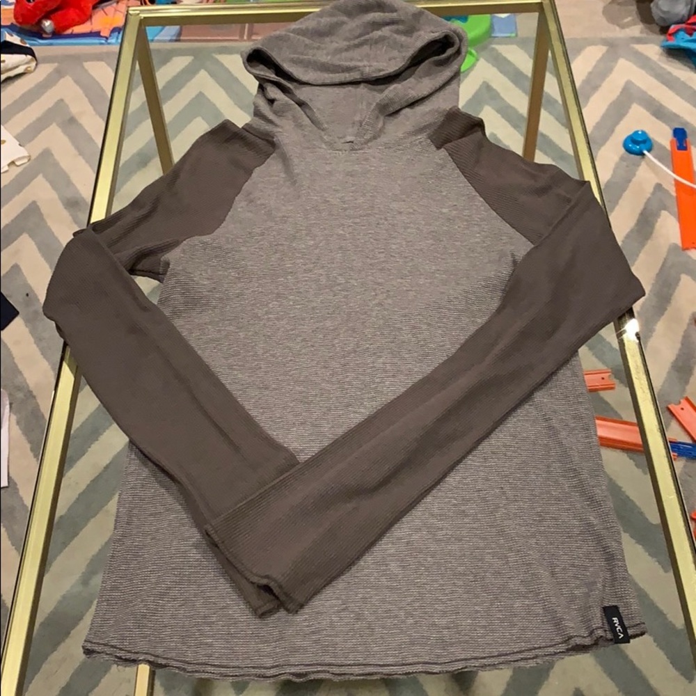NWT RVCA long sleeve thermal hoodie